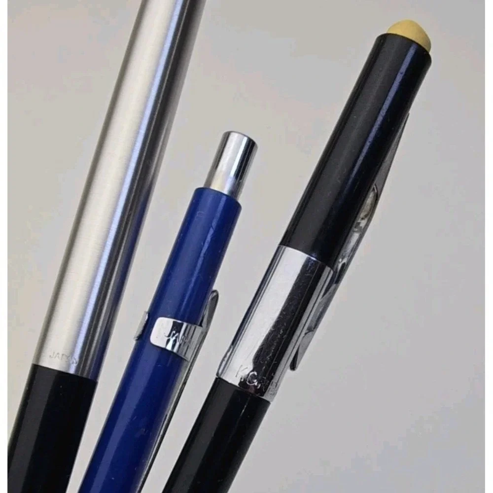 Scripto Vintage Mechanical Pencil P970 & P950 SET of (7) Japan Korea Twist Click